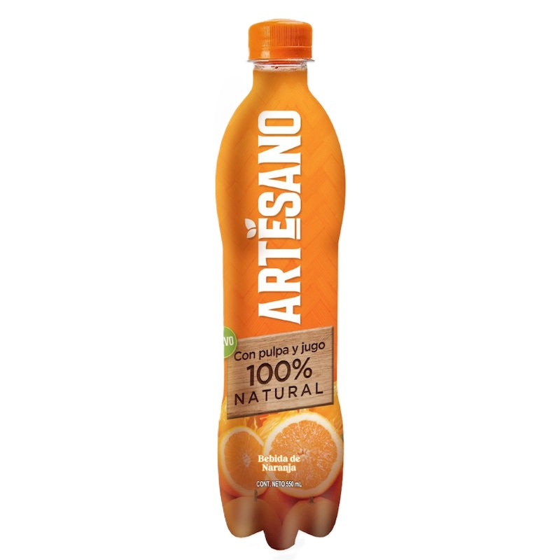 100036 - ARTESANO BEBIDA CON SABOR A NARANJA X 500ML X 24BO