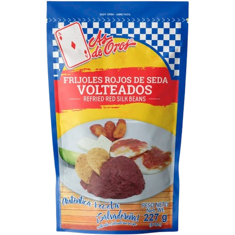 100038 - AS DE OROS FRIJOLES ROJOS DE SEDA VOLTEADOS DOYPACK X 227G X 96PA