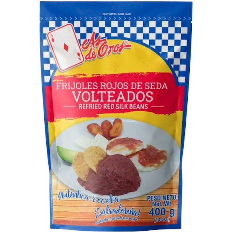 100039 - AS DE OROS FRIJOLES ROJOS DE SEDA VOLTEADOS DOYPACK X 400G X 48PA