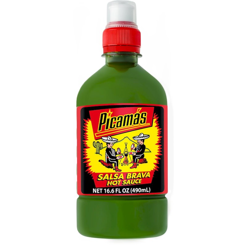 100051 - BB PICAMAS SALSA BRAVA VERDE X 490ML X 24BO