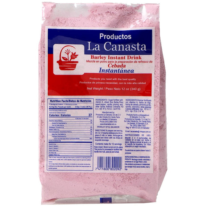 100186 - LA CANASTA CEBADA INSTANTANEA X 12OZ X 30BG