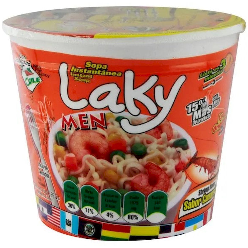 100211 - LAKY MEN SOPA INSTANTANEA SABOR A CAMARON X 75G X 12CP