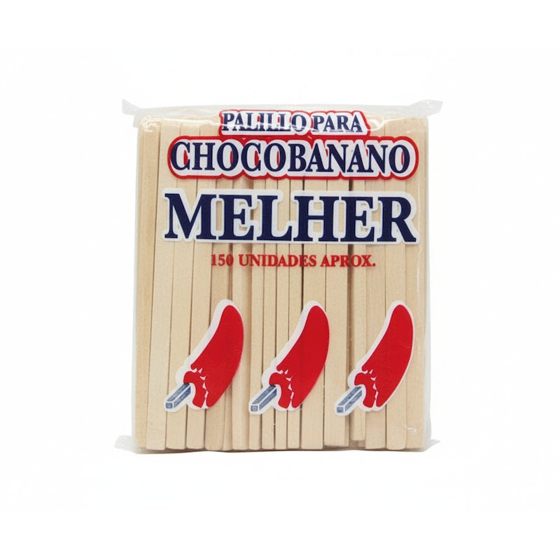 100234 - MELHER PALILLO PARA CHOCOBANANO X 132G X 36BG