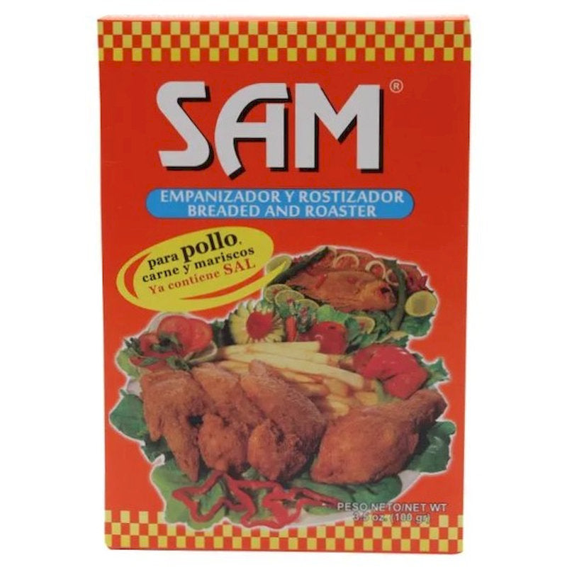 100306 - SAM EMPANIZADOR Y ROSTIZADOR PARA POLLO, CARNE Y MARISCOS X 100G X 24CT