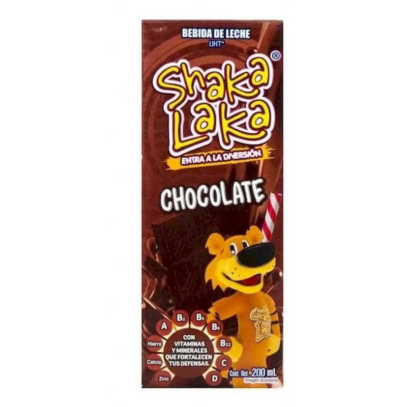 100322 - SHAKA-LAKA CHOCOLATE BEBIDA LACTEA SABORIZADA X 200ML X 24CT