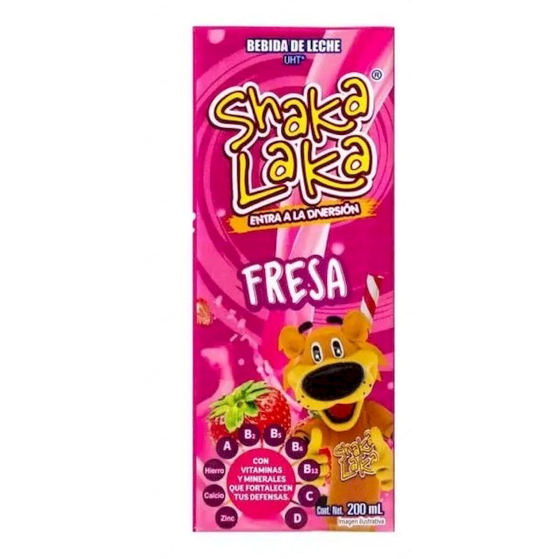 100323 - SHAKA-LAKA FRESA BEBIDA LACTEA SABORIZADA X 200ML X 24CT