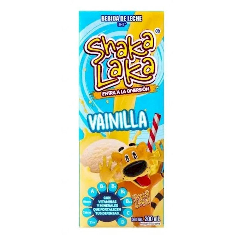 100324 - SHAKA-LAKA VAINILLA BEBIDA LACTEA SABORIZADA X 200ML X 24CT